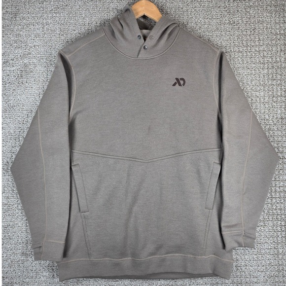 First Lite Furnace Hoody Mens XL Merino Wool Pullover Hoodie Snap Neck Jacket - Picture 2 of 13